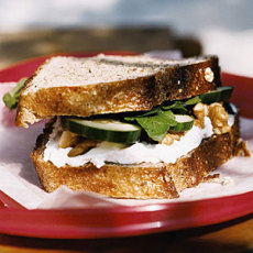 Seeded Rye, Goats Cheese and Walnut Sanga