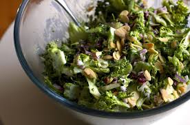 Broccoli Slaw, Protein and Nuts